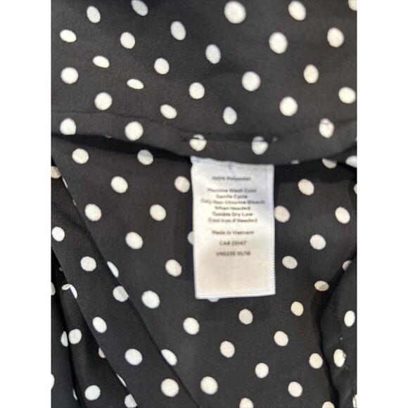 Talbots Floral & Polka Dot Chiffon Career Wear Blouse Tunic Top Plus Size 2X - Picture 11 of 11